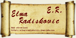 Elma Radišković vizit kartica